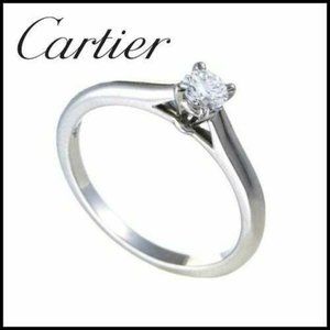 Cartier 950 Platinum 0.19ct Diamond Ring